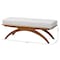 Baxton Studio Orella Japandi Light Grey Boucle Fabric and Walnut Brown Finished Wood Bench 233-13321-ZORO - alternate 3